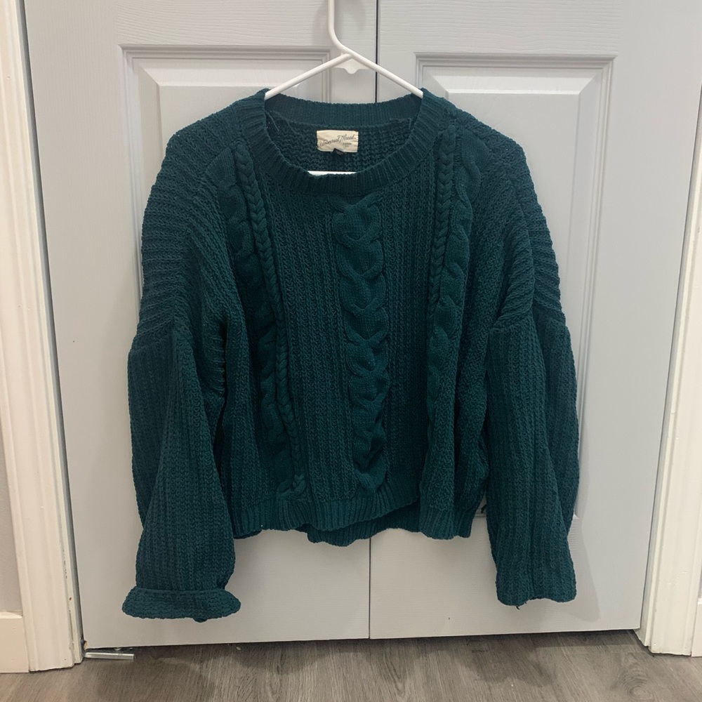 Universal Thread brand from Target. Thick emerald green sweater.